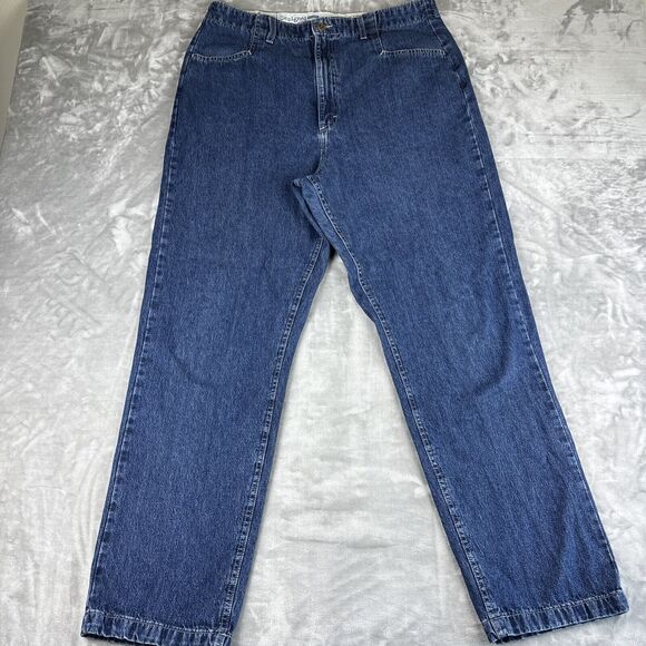 Riders Denim Jeans Womens 18M Dark Wash 100% Cotton Straight Leg Boyfriend(0791) - Picture 1 of 9